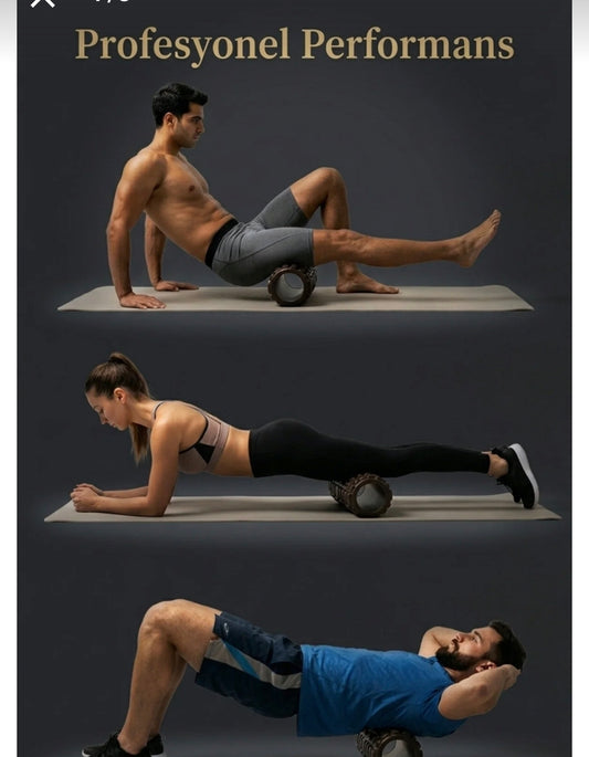 Masaj Rulosu Orta Sert – Spor Sonrası Kas Gevşetici Yoga Pilates Fitness Masaj Köpüğü